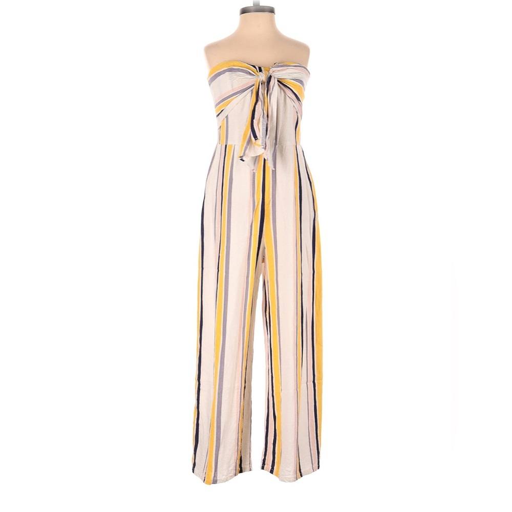 Gypsies and Moondust strapless striped jumpsuit size 3